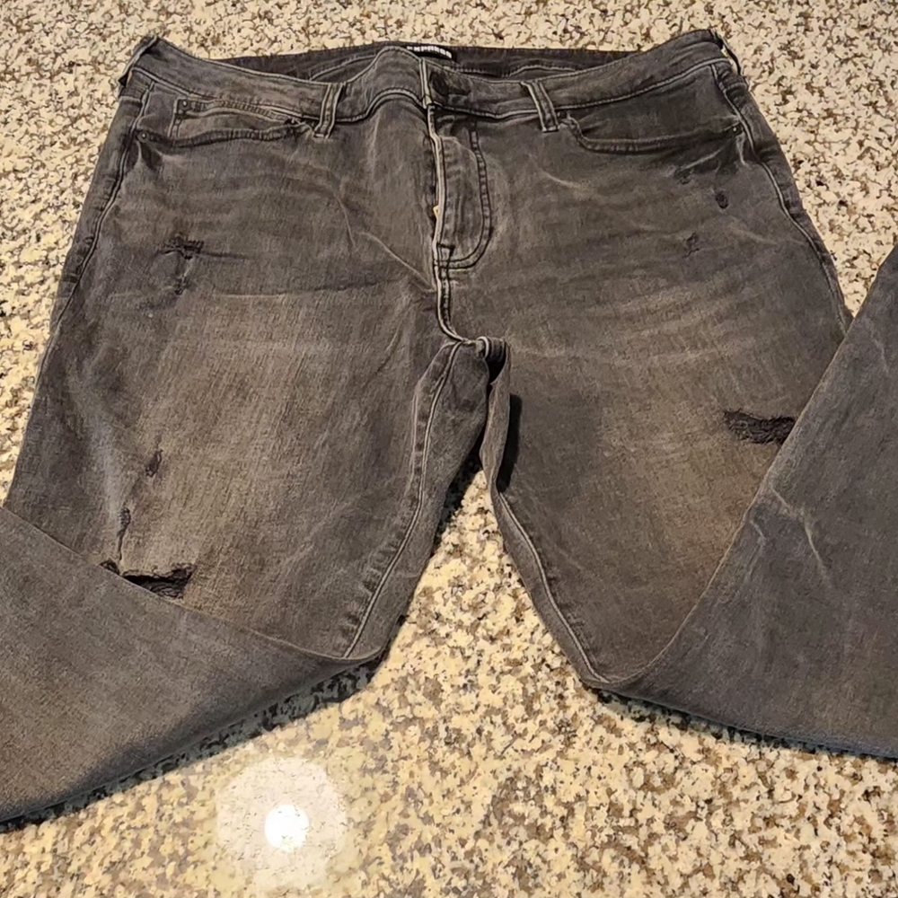 Express Distressed Gray Jeans for Men